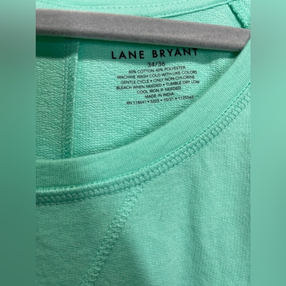 NWT Lane Bryant Women’s Plus Size Short Sleeve Crew Neck Top Size 34/36W (6X) - Picture 3 of 5